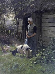 MARTENS Willy 1856-1927,THE GOAT GIRL,Lawrences GB 2022-07-06