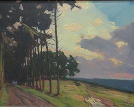 MARTIN Alfred 1888-1950,Paysage à l'orée du bois,1936,Conan-Auclair FR 2021-09-21