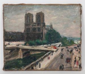MARTIN Claude Rene 1885,Notre Dame de Paris,1927,Millon & Associés FR 2019-02-26
