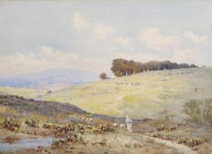 Martin E.H.,A River Landscape, with a Woman and Sheep,19th Century,John Nicholson GB 2017-10-11
