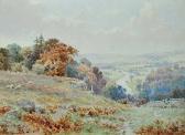 MARTIN ELLIOTT H 1886-1910,THE NIDD VALLEY FROM THEMOOR EDGE, PATELEY,Ross's Auctioneers and values 2016-04-20
