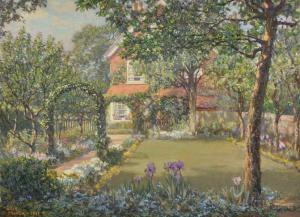 MARTIN ELLIS Maude 1892,A Garden Scene,1915,John Nicholson GB 2017-03-29