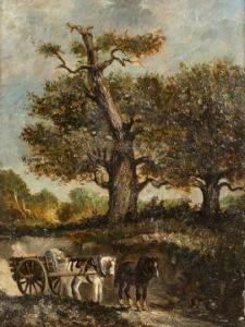 MARTIN Etienne Philippe 1858-1945,La charrette au bois,Millon & Associés FR 2021-06-03