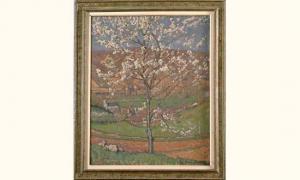 MARTIN FERRIERES Jacques 1893-1972,«Cerisier en fleurs»,Salles de ventes Pillet FR 2005-04-03