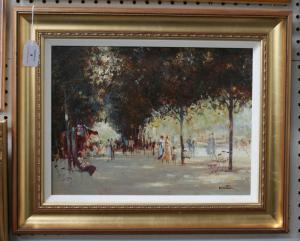 MARTIN,Figures in a Parkland,20th Century,Tooveys Auction GB 2010-05-18