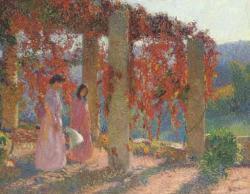 MARTIN Henri Jean Guillaume 1860-1943,Jeunes femmes sous la tonnelle,Christie's GB 2006-06-21