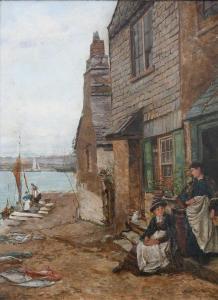 MARTIN Henry 1835-1908,On the quay at Newlyn,Woolley & Wallis GB 2024-03-06