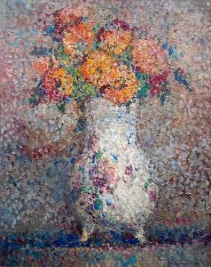 MARTIN Jacques 1844-1919,Vase of flowers,1921,Matsa IL 2023-11-15