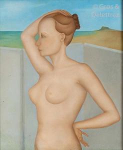 MARTIN Jean 1905-1991,Femme nue visage de profil,Gros-Delettrez FR 2020-06-09