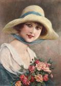 MARTIN KAVEL Francois 1861-1931,Jeune fille souriante,Cambi IT 2018-06-26