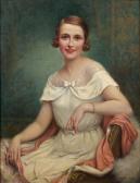 MARTIN KAVEL Francois 1861-1931,Portrait de femme en robe blanche,Tajan FR 2011-11-04