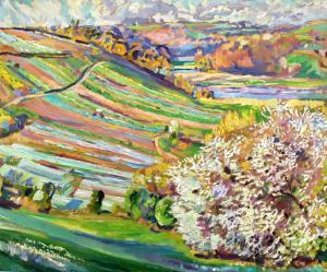 MARTIN Mary 1951,TAMAR VALLEY LANDSCAPE,1993,Lawrences GB 2018-10-12