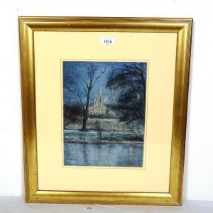 MARTIN P,view of a church,Burstow and Hewett GB 2022-03-10