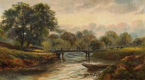 MARTIN REBOLLO Tomas 1858-1919,A man fishing off a bridg,19th century,Bellmans Fine Art Auctioneers 2021-09-07