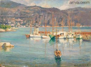 MARTIN SAUVAIGO Charles,Peintre de la marine. Le port de Saint-Jean-Cap-Fe,Art Valorem 2024-04-04