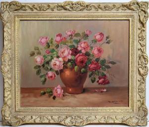 MARTIN,Still life with pink roses,Anderson & Garland GB 2021-12-12