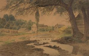 MARTIN Thomas Mower 1838-1934,Mill Scene,1887,Heffel CA 2024-01-25