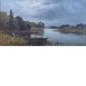 MARTIN William 1772-1851,Figures in a River Landscape,William Doyle US 2015-02-18