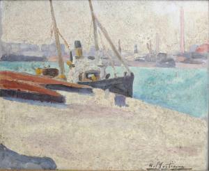 MARTINEAU Andre 1900,La garde pêche à quai St Servan,Ruellan FR 2014-07-17