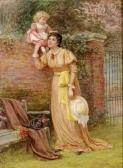 MARTINEAU Edith 1842-1909,Mother and child playing in the garden,1891,Christie's GB 2007-09-05