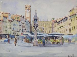 MARTINELLI 1900-1900,Piazza Erbe a Verona,Sesart's IT 2013-02-12
