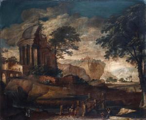 MARTINELLI Vincenzo 1737-1807,Paesaggi con architetture classiche e figure,Cambi IT 2021-06-15
