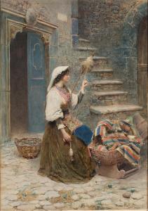 MARTINETTI Maria 1864-1921,The Carpet Weaver,1902,Sotheby's GB 2024-02-02