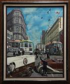 martinez carlos,Early View of Market Street, San Francisco,1983,Clars Auction Gallery US 2014-02-15