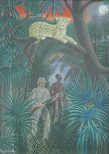 MARTINEZ Coque 1926-2009,jungle scene,1957,Batemans Auctioneers & Valuers GB 2024-02-03