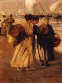 MARTINEZ CUBELLS Salvador 1845-1914,Fisherwomen on the beach,Christie's GB 2000-12-07