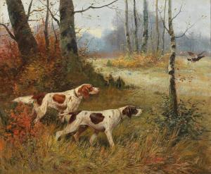 MARTINEZ F.E,Two Pointing Dogs,1900,Palais Dorotheum AT 2020-02-25