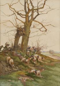 MARTINEZ RAMOS F,Meute de chiens de chasse à coure,1892,Horta BE 2011-03-14