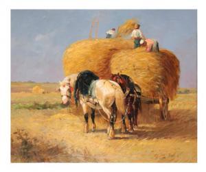 MARTINEZ Raoul 1876-1973,Figures on a hay wain,Duke & Son GB 2023-08-31