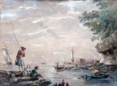 MARTINI Pietro Antonio 1739-1797,VUE DE PORT ANIMÉ,Pillon FR 2013-02-24