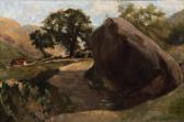 MARTINS DE SOUSA Sofia 1870-1960,Landscape with boulder,Marques dos Santos PT 2016-03-03