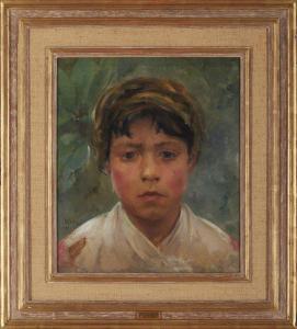 MARTINS FREIRE Luciano 1864-1935,Portrait of girl,1891,Veritas Leiloes PT 2024-03-13