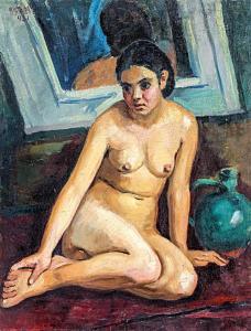 MARTON Katz 1912-1943,"Cigánylány" / "Gypsy girl",1937,Nagyhazi galeria HU 2019-05-29