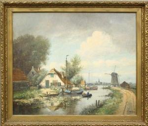 MARTONI A,Dutch Landscape with Windmill,Clars Auction Gallery US 2009-10-10