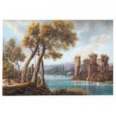 MARTORANA Pietro 1700-1759,view of the lake of averno and the temple of prose,Sotheby's 2005-07-06