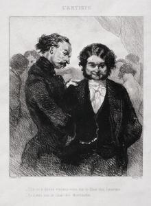 MARVY Louis 1815-1850,Conversație galantă (după o pictură de Paul Gavarni),Artmark RO 2018-11-20