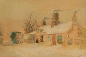 Marwood E,Country cottage with figures,1900,Golding Young & Mawer GB 2018-01-31