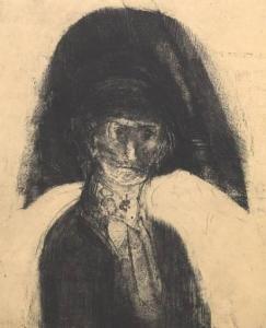 MARX Robert Ernst 1925-2020,Man in Black Hat,Aspire Auction US 2022-09-08
