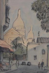 MARY RIBELLI 1900-1900,Paris street scene,1951,Burstow and Hewett GB 2017-08-02