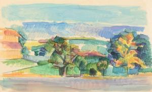 MARZELLE Jean 1916-2002,Hommage à Cézanne,1958,De Maigret FR 2023-07-07