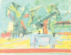 MARZELLE Jean 1916-2002,Paysage,1950,De Maigret FR 2023-07-07