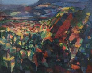 MARZELLE Jean 1916-2002,Village au pied de la montagne,De Maigret FR 2023-07-07