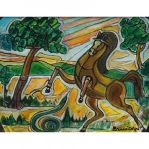 MARZI Bruno 1908-1981,Il cavallo e il serpente,Arte Mercato IT 2008-04-22