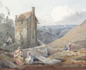 MARZOHL Johann Baptist 1792-1836,mountain view Switzerland,Burstow and Hewett GB 2019-09-18