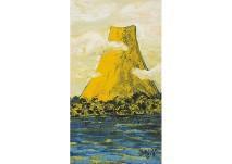MASAMI Nakayama 1898-1979,Yellow Mt. Fuji,Mainichi Auction JP 2019-11-08