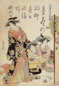 MASANOBU Kitao 1761-1816,A courtesan Segawa and her kamuro at a hibachi dur,Lempertz DE 2016-06-11